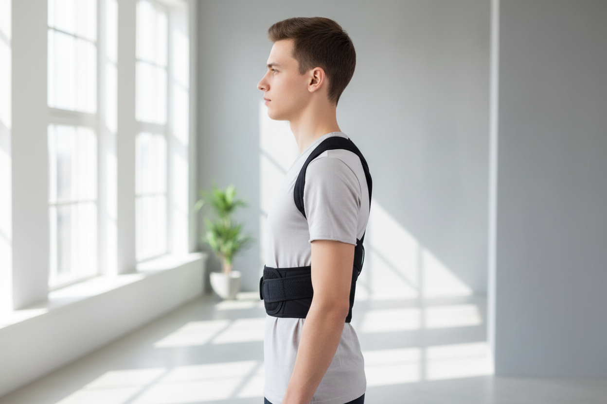 Corrector de postura ortopédico ajustable